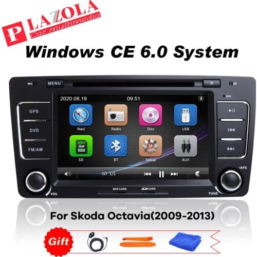 7 inch Car Stereo DVD Multimedia Player For Skoda Octavia 2008 2009 2010-2013 Yeti 2008-2014 Radio GPS DAB 2DIN Bluetooth