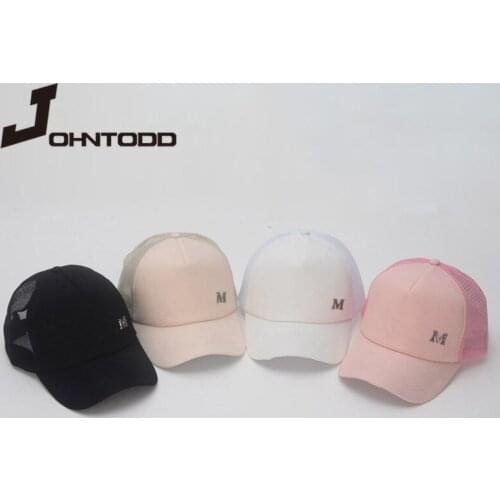 Rabbit ear baseball cap girls bulletproof back sunscreen hip-hop hat simulation pearl big bow spring and summer sunscreen hat