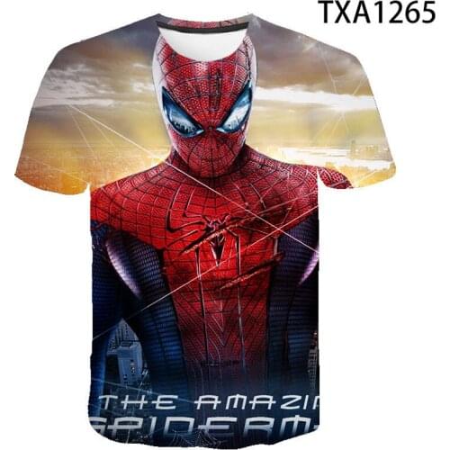 New Spider 3D Printed T Shirts Casual Boy Girl Kids Fashion Streetwear Men Women Children Short Short Sleeve Cool Tops Tee