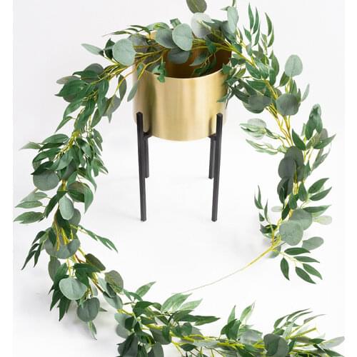 2M Artificial Plant Eucalyptus Leaf Rattan Cross-border Eucalyptus Leaf Simulation Flower Simulation Green Plant