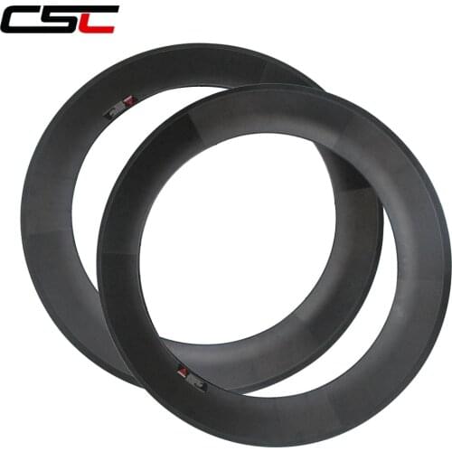 CSC 88mm Depth 23mm Width Carbon Fiber Rim Clincher Type 700C Super Light Road Bike Cycling rimset