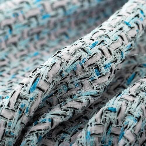 Red Raspberry Italy Blue Pink Tweed Fabrics Garment Material Autumn Women Jacket Coat Sewing Cloth Tailor Textile Freeshipping