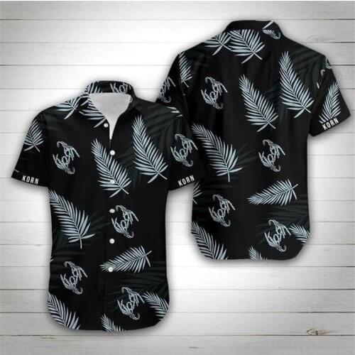 2021 Summer Quality Harajuku Beach New Arrival Men Short-Sleeve Casual Anime Shirt Blouse Loose Surfing Hawaiian-shirt