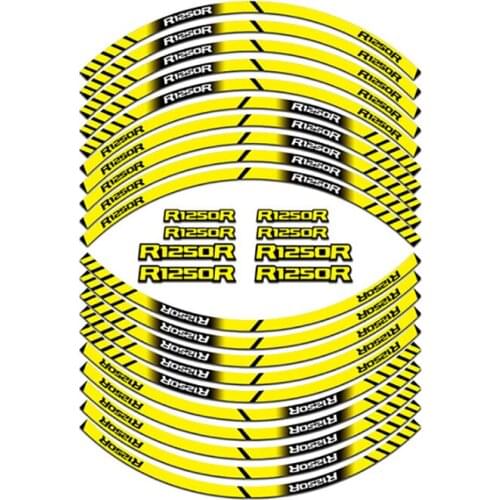 Motorcycle Wheel Sticker Tire Waterproof Reflectives Sticker Moto Protection Sticker Decals For BMW R1250R R1250 R r1250r