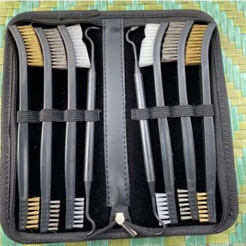 1SET Weapon Cleaning Kit Universal Gun Hunting Weapon Cleaning Pick Gun Accessories Brush Gun Cleaning Set With Carrying Case