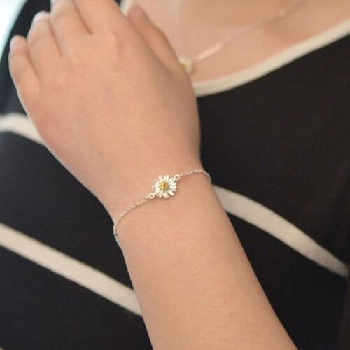 Small daisy bracelet for Women Anklets Jewelry Daisy Flower Anklets Jewelry For Gift