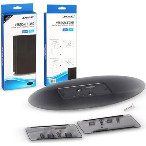 Non-slip Vertical Stand Transparent Stand Mount Bracket Cradle Holder Dock Base for Play Station PS4 Pro/PS 4 Slim Game Console