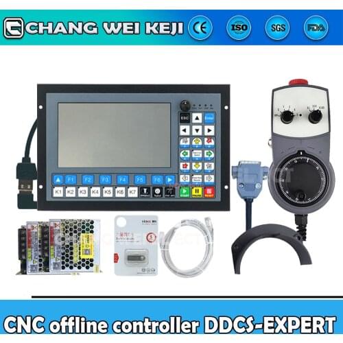 DDCS-EXPERT-3/4/5 Axis CNC offline independent controller supports closed-loop/ATC stepper driver to replace DDCSV3.1 stop MPG