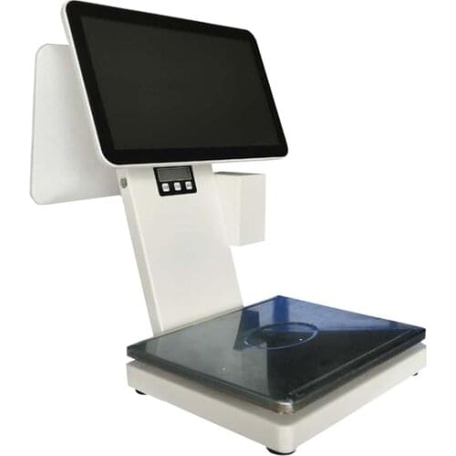 New 15inch Touch Screen POS Electronic Weighing Scale with 58mm Built-in Thermal Printer