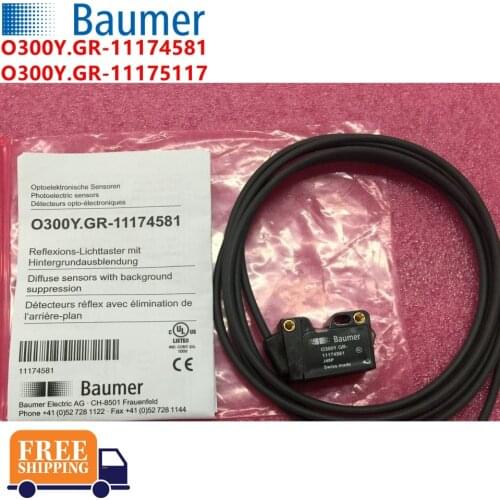 Original Baumer switch O300Y.GR-11174581 11174581 O300Y.GR-11175117 11175117 Brand new and original