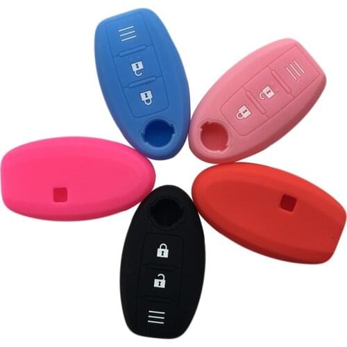 Silicone Key Cover For Nissan Qashqai J10 J11 Tiida Murano Leaf Note X Trail T32 Micra Remote Control Case Holder Keychain Alarm