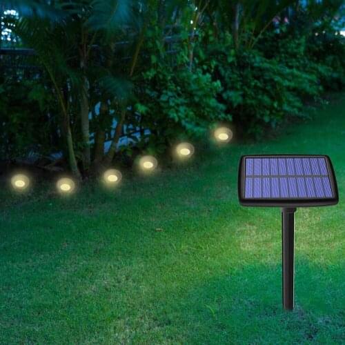 Solar Garden Lights Outdoor, Solar Lawn Lights LED Solar Flame Light Waterproof LED Spike Light Solar Ground Lights Warm White