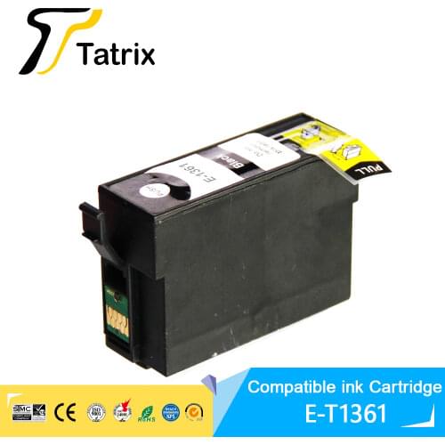 Tatrix For Epson 15 Black T1361 Compatible Ink Cartridge For Epson Workforce K101 K201 K301 inkjet printer