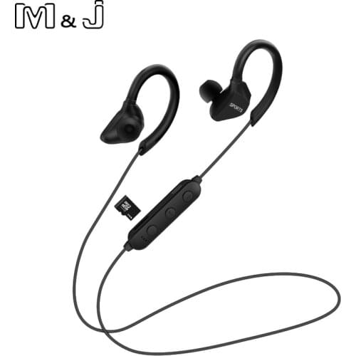 Bluetooth 5.0 Earphone Metal Magnet Wireless Headphones Stereo TF Card Headset Sport Earpiece Earbuds HiFI Bass Hands-free