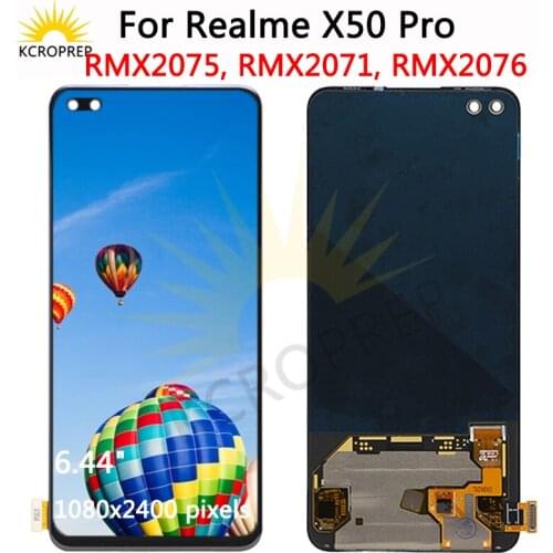 Super AMOLED For OPPO Realme X50 Pro 5G LCD Display Touch Screen Digitizer Assembly Replacement For Realme X50 Pro screen