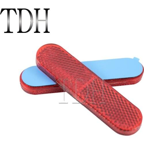 Red And Yellow Plastic Reflective Safety Warning Self-adhesive Tape Sticker For most Motorcycles ATV Bikes Car Trailers