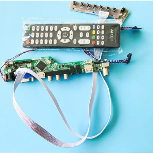 WLED 60Hz VGA USB AV LVDS for CLAA101WA01A/CLAA116WA01A 40 Pin 1366*768 panel universal drive control board DIY kit display