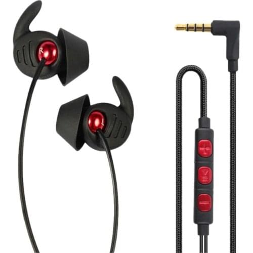 X130 Half-In-Ear 3.5mm Wired Sleep Earphones Soft Silicone Noise Reduction Voice Control Earpiece Braided Wire