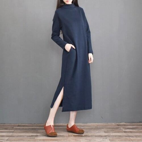 2020 Winter women Elegant Fashion turtleneck long sleeve velvet dress,Autunm casual basic solid long maxi dress plus size M-8XL