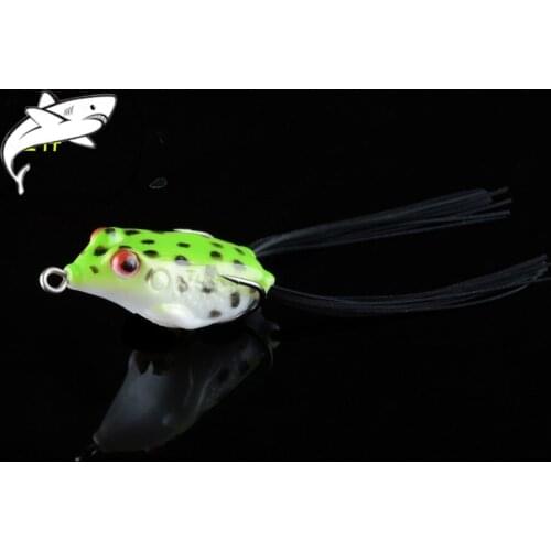 1Pcs Frog Lure Fishing Lures Treble Hooks 4.2cm/5.8g Topwater Ray Frog Artificial Minnow Crank Strong Artificial Soft Bait