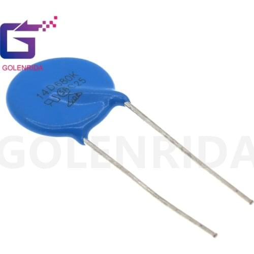 10pcs varistor 14D680K 68V piezoresistor 14D680