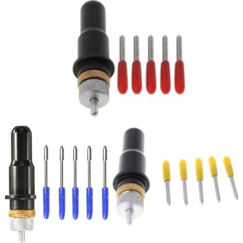 12mm Black Cutting Plotter With 5pcs Blades 30/45/60 Degree for Roland Vinyl Cut 896B