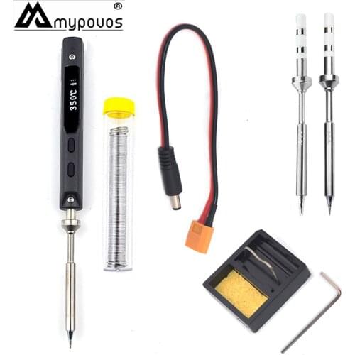 2 pcs/TIP NEW TS100 Pen-type MINI Programmable Smart Adjustable Digital LCD Electric soldering iron Soldering station ARM MCU