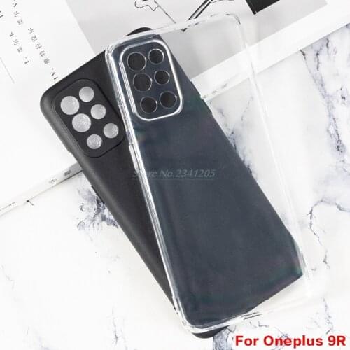 360 Degree Full Cover For Oneplus 9R 9 R Silicon Caso Transparent Phone Case For Oneplus9R One Plus 9R 1+ 9R Soft Black TPU Case