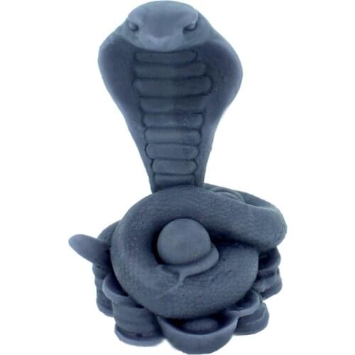 3D Snake Silicone Soap Mold Crafts Resin Salt Carving Mould