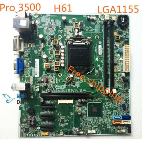 696234-001 For HP Pro 3500 Desktop Motherboard 701413-001 H-CUPERTINO-H61-uATX:3.10 Mainboard 100%tested fully work