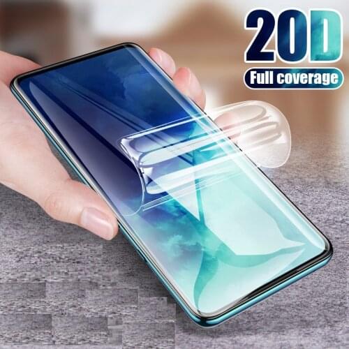 9D Full Cover For Motorola Moto One Macro Zoom Moto Edge Plus + Screen Protector Hydrogel Film Protective Film Not Glass