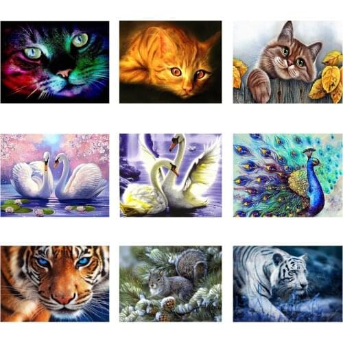 5D Diamond Painting Embroidery DIY Diamond Mosaic Wall Sticker Animal Cross Stitch kit Home Decoration Painting Ornaments gift