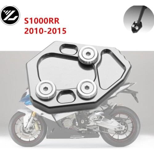 Motorcycle CNC Aluminum Foot Kickstand Extension Pad Plate Side Stand Enlarger For BMW S1000RR 2010-2015 2011 2012 2013 2014 15