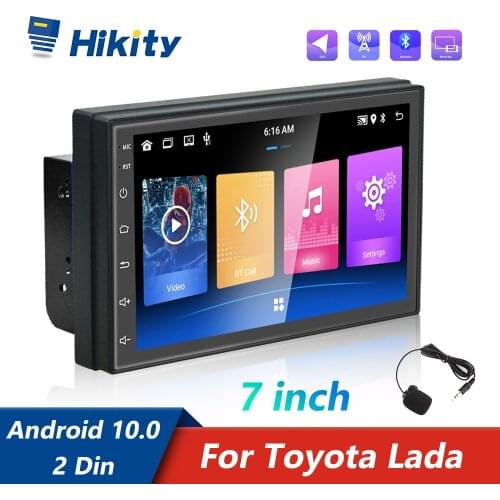 Hikity Android 10.0 Car Radios 1+32GB/ 1+16GB 7" GPS Car Multimedia MP5 Player Mirror link Car Stereo For Hyundai Nissian Toyota