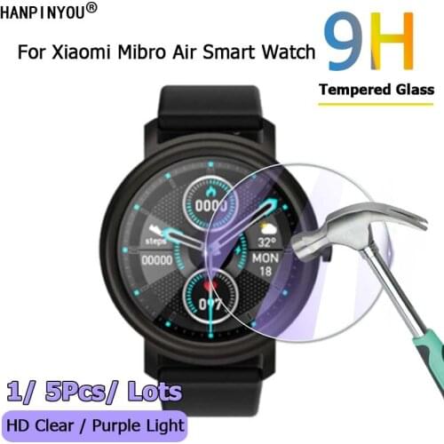 For Xiaomi Mibro Air Smart Watch Ultra Clear / Anti Purple Light 2.5D Toughened Tempered Glass Film Screen Protector Guard