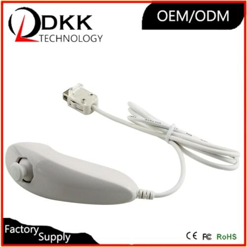 Two Pieces one Package For Nintendo Wii Nunchunk Video Game Console Controller Black/White/Blue/Red/Pink Color