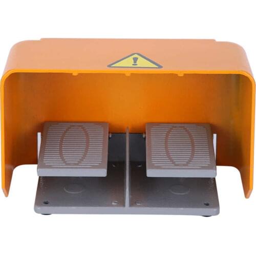 YDT1-18 Foot Pedal Switch Dual for Electrical Machine Power Supply Clip Kit Electrical Switches 380VAC 15A