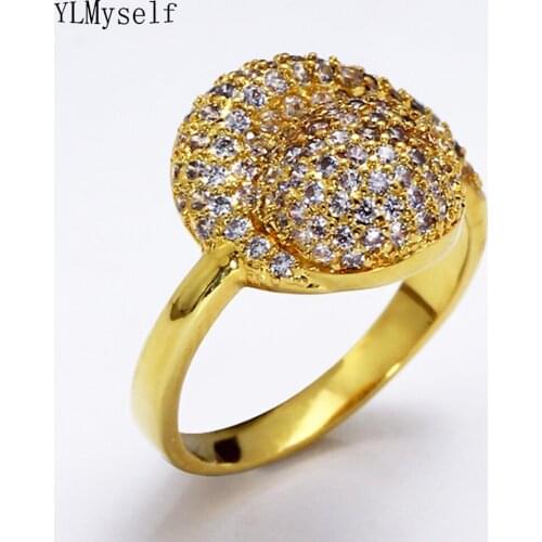 Good Plating 2021 Latest Brass Ring for Lady Cubic Zirconia Stones Trendy Elegant Beautiful Jewelry Women Rings