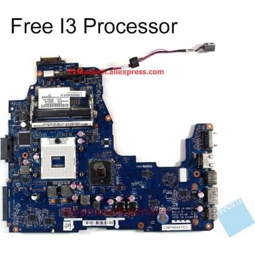 K000104250 Motherboard for Toshiba Satellite A660 A665 LA-6061P NWQAA