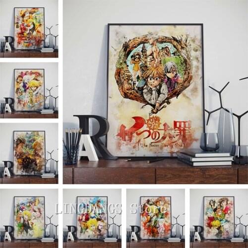 5d Diy Diamond Painting Classic Japanese Cartoon Anime The Seven Deadly Sins Diamond Mosaic Embroidery Cross Stitch Home Decor