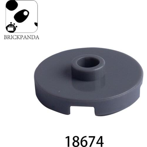 MOC Building Blocks 2x2 Round Plate with Holes Protruding in The Middle 10 PCS DIY Creative Educational Toy for Children 18674