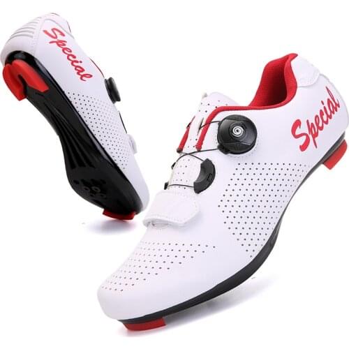 Mens Racing Cycling Shoes Road Self-Locking Breathable MTB Cycling Sneakers Women Speed Bike Shoes Spd Cleats Bicycle Shoe Sport