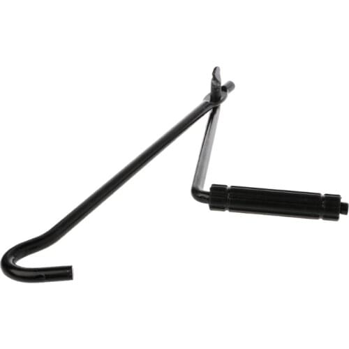 Car Metal Handle Scissors Jack Wrench Auto Truck Black Durable Wheel Repair Tool