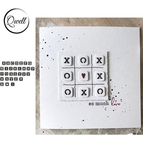 QWELL Alphabet Metal Cutting Dies for Scrapbooking and Card Making Paper Embossing Craft New 2019 die cuts
