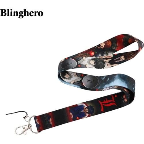 CB812 Lanyard Anime Note Cartoon Neck Strap Key Lanyard ID Card Gym Phone with USB ID Holder DIY Lasso Lanyard