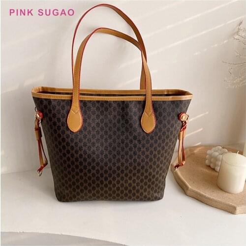 Pink Sugao luxury handbags women bags designer women shoulder bag famous brand purses and handbags new shopping bag high quality