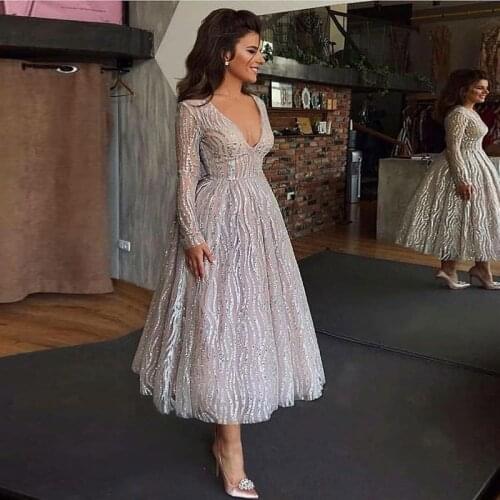 Sexy Deep V Neck Sequins Dress Women 2021 Spring Summer Evening Tulle Mesh Sequined Long Sleeve Maxi Dresses Party Female