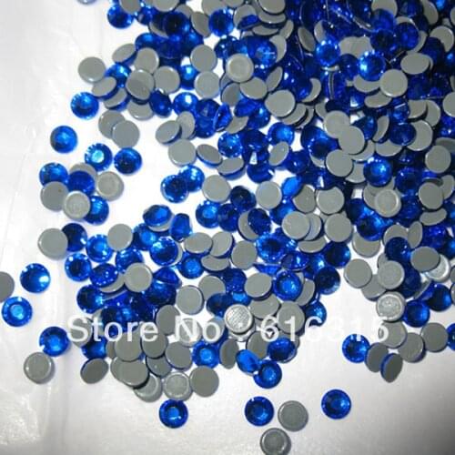 JP hotfix rhinestone 2013 new style hotfix rhinestone china wholesale price ;SS10 sapphire rhinestone for shoe boots decoration