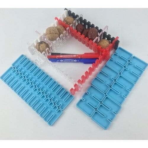 Storage Box Divider Partition Clapboard Epoxy Resin Mold DIY Crafts Casting Tools Silicone Mould