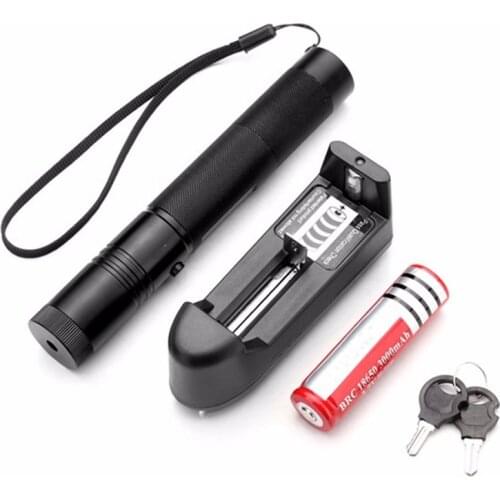 Adjustable Focus Burning Green Laser Pointer Pen 301 Continuous Line 5000 to 10000 meters Laser range+Battery+Battery charger